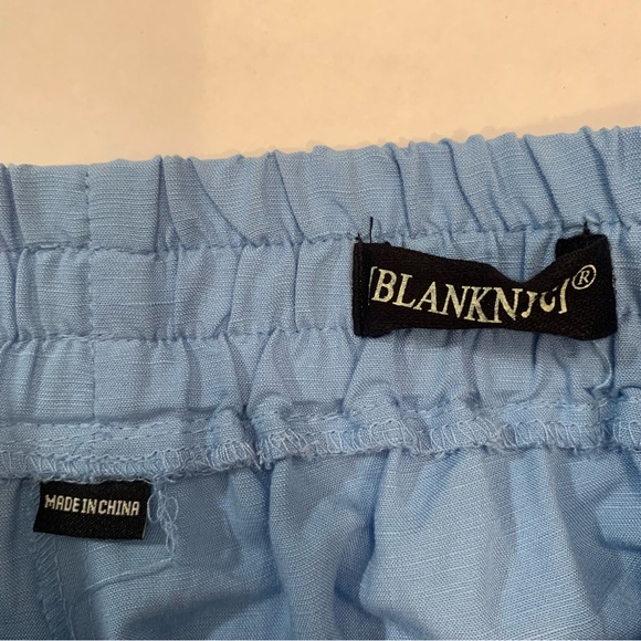 New BLANK NYC  Linen Pull- On Shorts In Bright Blue  Women’s Size XS - Picture 10 of 16